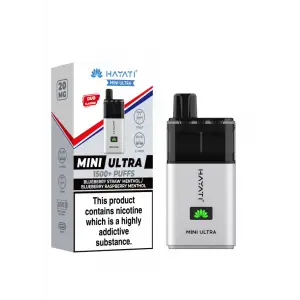 Blueberry Straw Menthol / Blueberry Raspberry Menthol Hayati Mini Ultra Disposable Vape